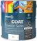 Zinsser Allcoat Exterior (Satin Finish) Solvent Based 1lt (Black or White) - Black
