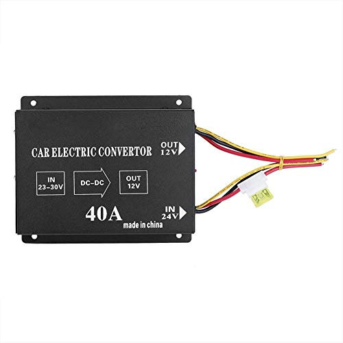 Trasformatore di corrente per auto, camion per auto, DC 24 V a 12 V, trasformatore di tensione elettrico (24 V to12 V/40 A/480 W)