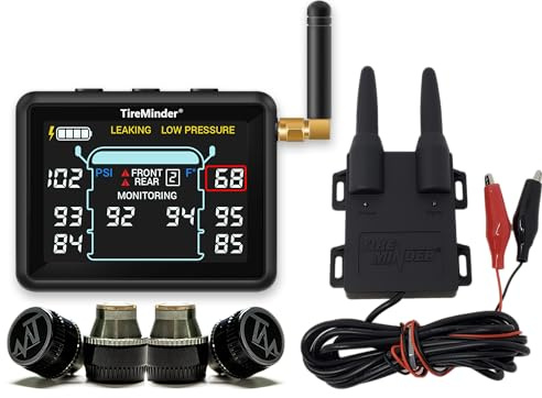 TireMinder i10 RV TPMS with 4 Transmitters, Black