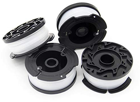 SWNKDG Set di 4 Rocchetti Filo Nylon Reflex per Tagliabordi black e decker