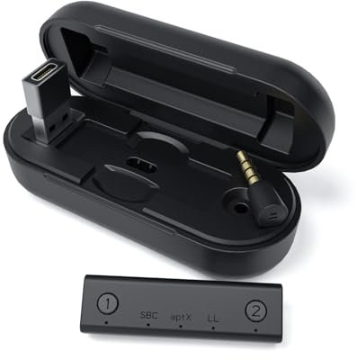 MAYFLASH PodsKit Bluetooth Adapter for Switch USB Audio Dual Stream Wireless Transmitter Adapter w/APTX Low Latency for Nintendo Switch/Switch Lite PS4 PC