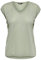 ONLY Onlsilvery S/S V Cou Lurex Top JRS Noos T-Shirt, Desert Sage, M Femme
