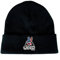 Jeep Wave USA Patch Flip Knit Beanie (Schwarz)
