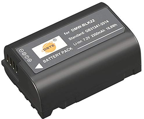 DSTE-UK DMW-BLK22 Spare Battery Replacement for Panasonic DC-S5 DC-S5KK GＨ6 Camera,Sigma BP-61 Battery as DMW-BTC15