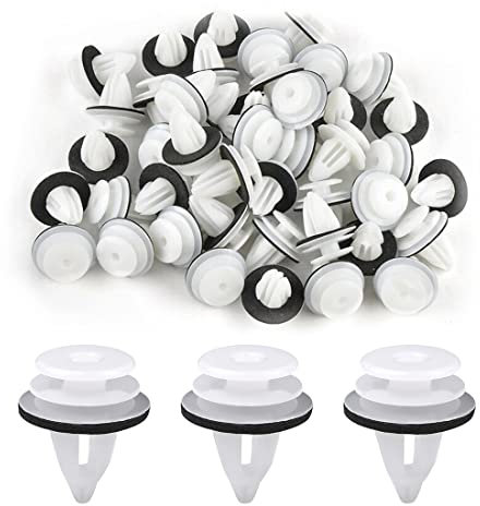LuLiyLdJ 50 Pièces Clips de Fixation de Voiture Clips de Fixation Universels pour Voiture Rivets en Plastique Bandes de Fixation de Corps pour Panneaux de Porte