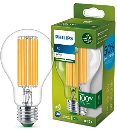 Philips LED Classic ultraeffiziente E27 Lampe (100 W), LED Lampe mit neutralweißem Licht, energiesparende Lampe mit langer Nutzlebensdauer, Energieeffizienzklasse A