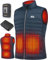 Gilet Chauffant Électrique Avec Batterie 20000mAh Veste Chauffante homme Sans Manche ultraléger 6 Zones réchauffeurs (FR/ES, Alpha/lettres, S, Taille normale, Taille normale)