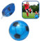 23cm PVC Blue Inflatable Soccer Ball Indoor and Outdoor Game Toy for Backyard Fun, Christmas Party Supplies Summer Play Lawn Activities for Kids Toddlers 3+ Years