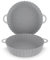 Silicone Air Fryer Liners, 2Pcs 8.3inch Reusable Silicone Air Fryer Pot, Non-Stick Heat Resistant Air Fryer Liners Round Air Fryer Accessories for Home Kitchen (2p-Dove)