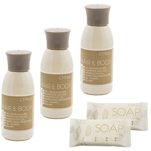 Hotel Set Shampoo und Duschgel 2in1 Omnia 40ml 100Stk.+Seife 20gr 100Stk.