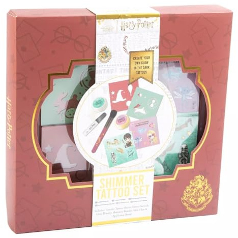 Harry Potter Create Your Own Glow In The Dark Shimmer Tattoo Set Kids Gift