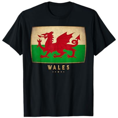 Wales-Flagge – lustiges Wales-Trikot für Herren, Damen, Kinder T-Shirt
