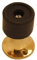 Vibe Pedestal Door Stop 50mm on Brass, Door Stopper, Rubber Bumper to Protect Door, Walls, and Skirting for Internal Use