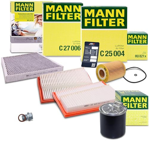 MANN-FILTER Inspektionspaket Filterset 1x Ölfilter, 2x Luftfilter, 1x