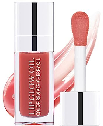 ARTIFUN Lip Glow Oil, Aufpolsterndes LippenöL, FlüSsiger Lippenstift, Lippenöl Crystal Plump, Nicht klebriger Lipgloss Oil Jelly Lip, Lip Glow Öl (Palisanderholz)