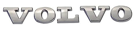 LICOME Auto Aufkleber für Volvo, Badge Emblem Aufkleber, Logo Abziehbilder Emblem Abzeichen Autoaufkleber Schriftzug Karosserie Emblem Zeichen Zubehör,B Silver