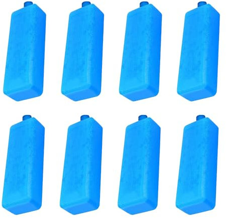 8 Packs de Glace pour Glacière, 350ml P-ain de Glace pour Sac Isotherme, Accumulateur de Froid, Réutilisable éléments de Refroidissement, Bloc de Glace pour Climatiseur Pique-niques Voyage Plage