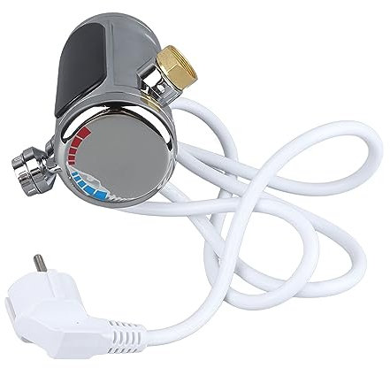 Atyhao Rubinetto dello Scaldabagno, Display a LED, Rubinetto dell'Acqua Calda, Rubinetto dell'Acqua Calda, Rubinetto dello Scaldabagno Rubinetto dell'Acqua di Riscaldamento Elettrico
