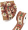 PAPER FAIR 1 Roll 2.5 Inch Wide 10 Yd Christmas Wired Ribbon, Nutcracker Plaid Burlap Wired Edge Ribbon for Xmas Tree Décor, Gift Wrapping Box, Bows, Wreath, Garland, DIY Craft, XMST1-2510-RDGE