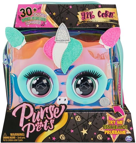 Purse Pets - Bolso Unicornio Y2K: Mascotas electronicas con Sonidos y reacciones - 6068208 - Bolso niña Unicornio - Juguetes para niñas