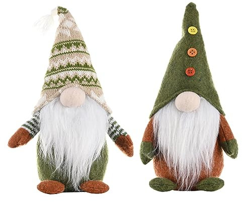2 Stück Deko Wichtel Geschenke,Wichtel Deko, Herbst Ernte Zwerg Plüschpuppen Niedlichen Zwerge Figuren, Frühling Deko Wichtel Figuren,Gesichtslose Puppe Plüsch für Haus,Garten Tisch Dekoration (Stil3)