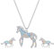 jagosen Pferde Mädchen Geschenk Pferde Kette Ohrringe Schmuckset Mädchen Silber Diamant Pferde Anhänger Ohrringe Geschenke Für Mädchen Frauen