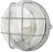 REV Feuchtraumleuchte LED - Feuchtraumlampe rund, IP44, 7W, 600lm, 3000K, ideal als Wand- oder Deckenlampe - Werkstattlampe, Kellerlampe, silber