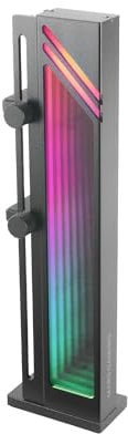 Mars Gaming MCA-GCB, Soporte para Tarjeta Gráfica, Iluminación ARGB Infinity Mirror, Soporte GPU con Sincronización ARGB, Base Magnética Antideslizante, Compatibilidad Universal, Negro