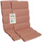 Herlag Hochlehner-Polsterauflage Linnea 123x50x3cm | Stuhlauflage Mehrfachsteppung | Auflage für Hochlehner-Gartenstühle | Premium-Line | Öko Tex 100 | 2 Polster | Rosa