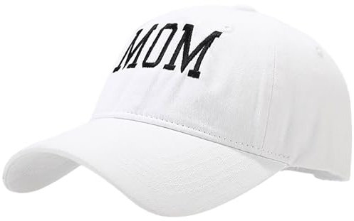 XYIYI Mama Hut für Frauen, Weißer Vintage Washed Distressed Baseball Cap Mütter Tag Geschenke