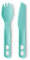 Sea to Summit Passage Camp - Set di posate, forchetta e coltello, colore: Blu acqua