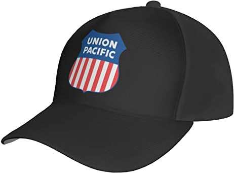 GeRRiT Union Pacific Railroad Trucker Hut für Damen oder Herren – Baseballkappe für draußen, Schwarz, Schwarz , One size
