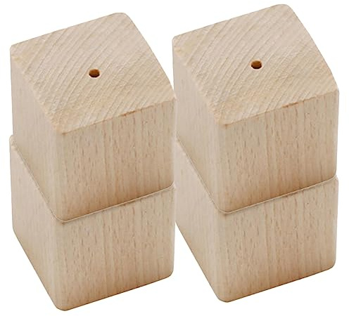 Garneck Holz-dekorationssockel-Set Backzubehör Nagelständer 4-teilig Blumentisch Wohndekoration