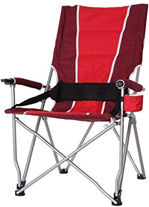 CUSTCH Campingstuhl mit verstellbarem Kissen, Leichter klappbarer Campingstuhl, kompakte Outdoor-Stühle mit hoher Rückenlehne und Tragegriff