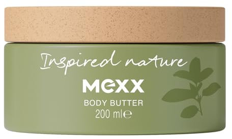 Mexx Inspired Nature Körperbutter, feuchtigkeitsspendende Körperbutter mit stimmungsaufhellenden Eigenschaften, 200 ml