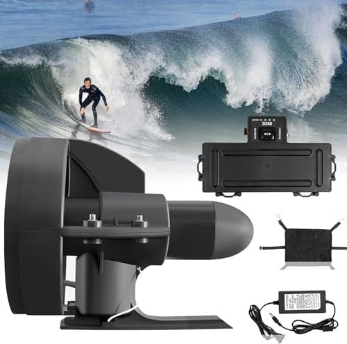 288 W Elektrisch Motorisiertes Surfbrett, 12 V Kajak-Surfbrett, Wiederaufladbares Jet-Betriebenes Surfbrett-Kit, Surf- Und Sup-Flossenbatterie, Elektrischer Flossen-Stand-up-Paddleboard-Motor
