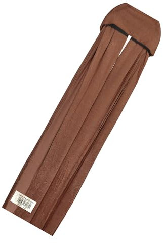 100% Baumwolle Cotton Hijab Jersey Kopftuch Frauen Premium (Tiefbraun #51)