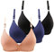 CSWH 3er Pack BHS Damen Ohne Bügel Push Up BH Set Frauen Sexy Bustier Crop Top Sport-BHS Trainings-BH mit verstellbarem für Alltag Yoga Fitness Sport Outdoor