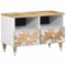 Gecheer Mobile Porta TV 70x33,5x46 cm in Legno Massello di Mango, Mobiletto, Porta TV, Moderno, Mobile TV Soggiorno