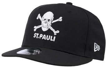 FC St. Pauli - New Era 9 Fifty Totenkopf - Kappe (Schwarz, M/L)