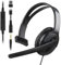 Joso Wired One Ear Headset with Mic, Single Ear Headset for PS5/PS4/Xbox/Switch/PC/iPad/Mac/Tablet with 3.5mm to USB A & Type C Adapter - Office Business, Remote Work, Coach, Gaming, Chat Headphone