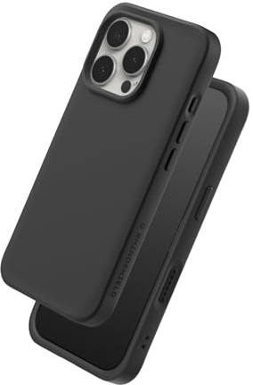 RhinoShield Hülle kompatibel mit [iPhone 16 Pro Max] | SolidX – Schlankes, verstärktes Schutzcase mit stoßdämpfendem Design und 3,5 m Fallschutz – Schwarz