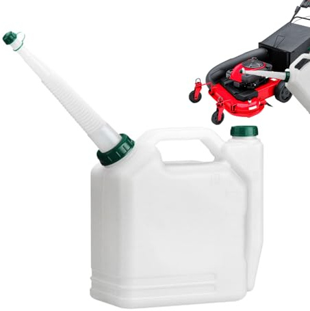 Botella de Mezcla 1L - Bidón estilo Gasolina y plus Dosificador para Motor 2 Tiempos con Boquilla para Motosierra y Cortacésped Herramientas de Jardín Accesorio Pro Kit