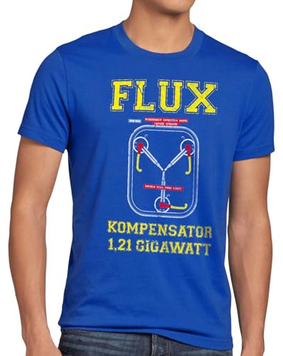style3 Flux Kompensator Herren T-Shirt Game Gamer Zukunft Zurück Zeitreise