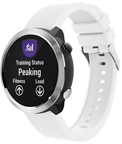 TopTen Armband für Garmin Forerunner 645, aus Silikon M weiß