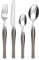 PRADEL ESSENTIEL - Panier fil 24 couverts de table pour 6 personnes - Purity - Acier inoxydable 18/0, Finition Standard - Gris