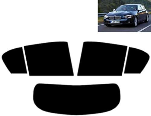 Passgenaue Tönungsfolie für 1er F20 5-Türen 2011-2019 Heck/Seitenscheiben (20% Schwarz)