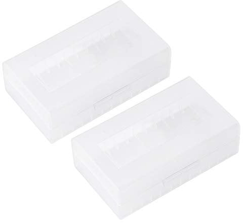 Oumij Battery Organizer Case Holder Battery Box Container for Two 2 * 20700/21700 Batteries Solid and Durable CaseApprox. 9 * 8 * 2.5 cm/ 3.5 * 3.1 * 1.0 in Keep Batteries Organized and Protected