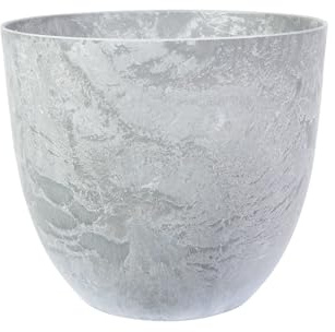 Artstone - Blumentopf Bola - 55x45 - Grau - Blumentopf für innen und außen - mit Drainagesystem