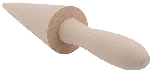 Merkts Holzkegelwalze, Kegelform, Eiscreme-Kegelform, Holzkegelroller, Gebäck, Eis, Kegelform, Backwerkzeuge Zuhause, Dessertladen